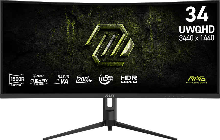 MSI MAG 342CQRF E20 34'' Ívelt UWQHD 200 Hz 21:9 VA LED Gamer Monitor