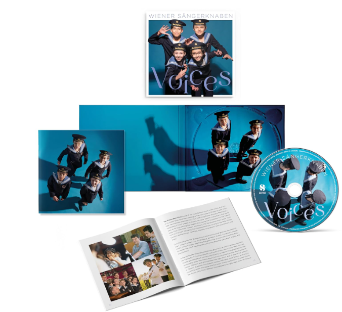 CD-Albumcover, Booklet und Disc mit Jungen in Matrosenanzügen mit dem Titel 