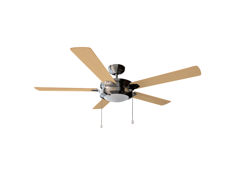 Ventilador de techo - Cecotec EnergySilence Aero 540, 5 aspas reversibles, Luz LED 3 colores, velocidades, Función verano/invierno, Cadena, Gris