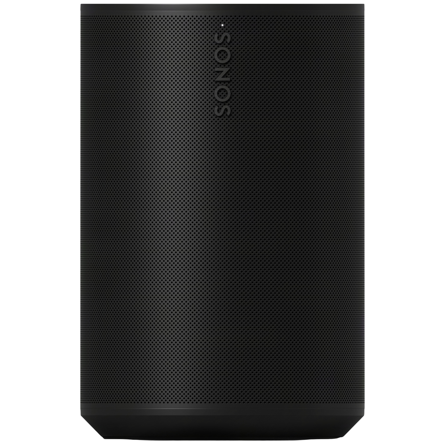 Zwarte, cilindrische luidspreker met SONOS-logo bovenaan.