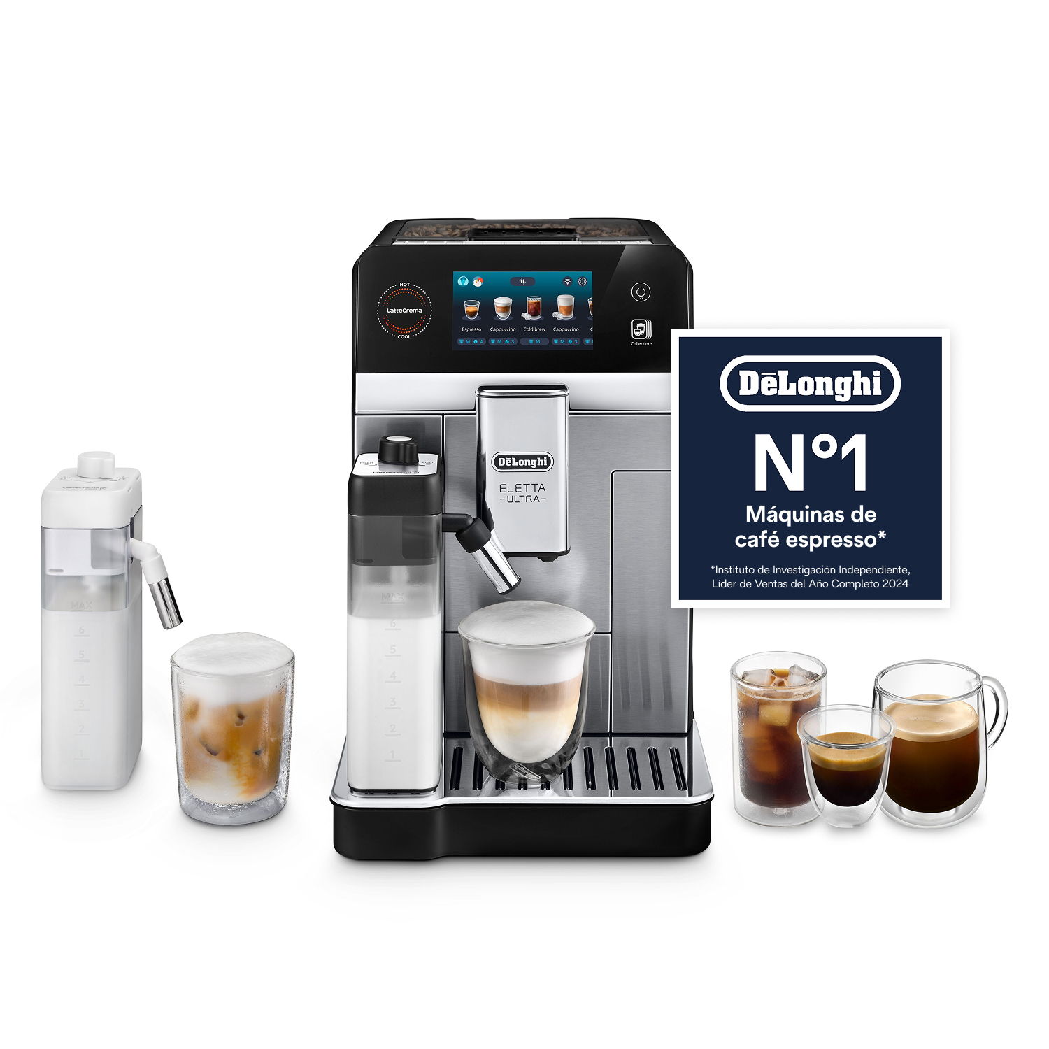 DeLonghi nº1 máquinas de café espresso* *Instituto de investigación independiente, líder de ventas del año completo 2024