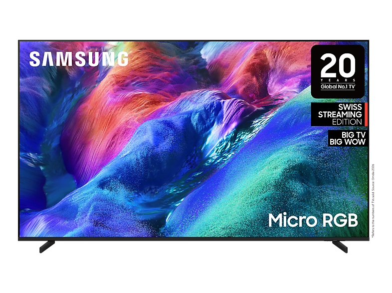 SAMSUNG 85 Micro RGB R85H 4K, AI Engine, Vision Smart TV (2026)