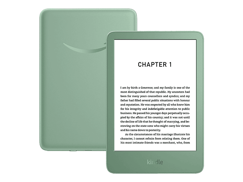 AMAZON Kindle (Neueste generation) Ohne Werbung 16 GB E-Book Reader Matcha Green