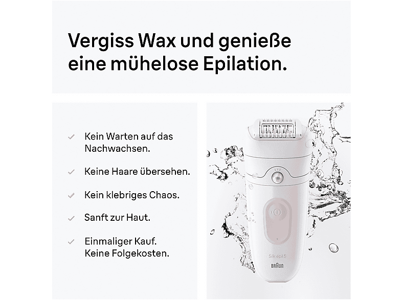 Braun SE5-041 Silk·épil 5, Wet & Dry Epilierer, Flamingo Pink — Foto 4 von 5