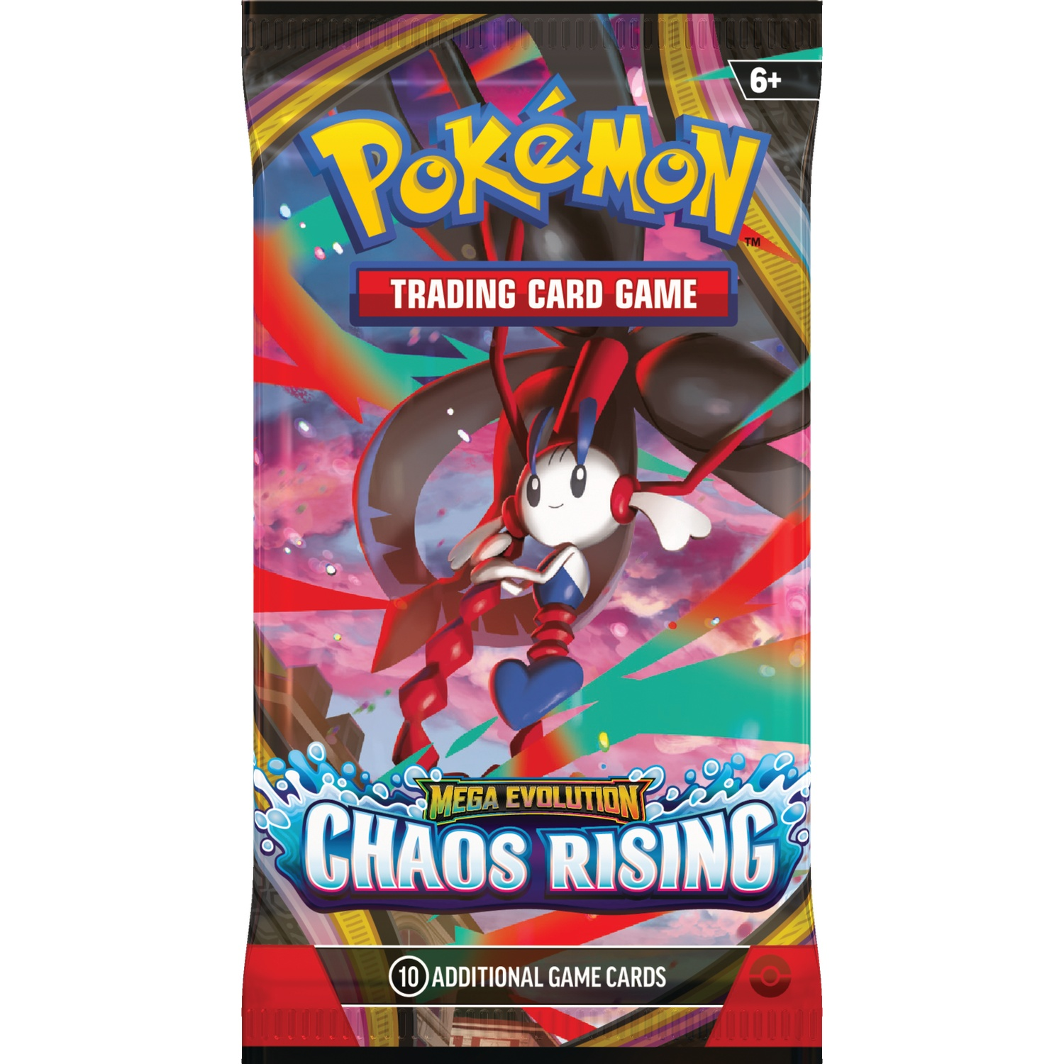 Pokemon Trading Card Game: Chaos Rising pack with artwork of a creature.