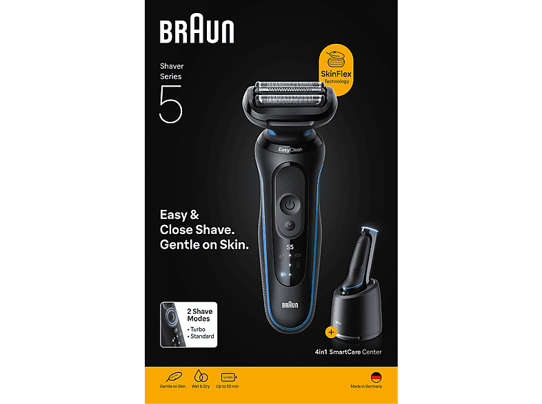 Braun 52-B7000cc Rasierer (Akkubetrieb, Schwarz, Vibrierende Scherfolien) — Foto 4 von 4