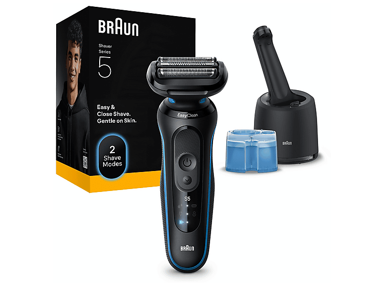 Braun 52-B7000cc Rasierer (Akkubetrieb, Schwarz, Vibrierende Scherfolien)