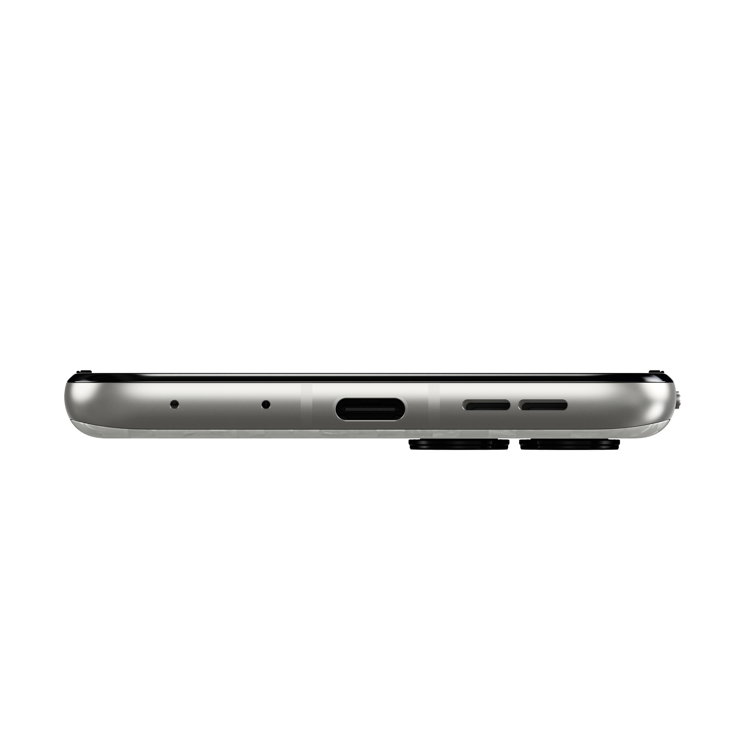 Unterseite eines Smartphones mit USB-C-Anschluss und Lautsprecheröffnungen.
