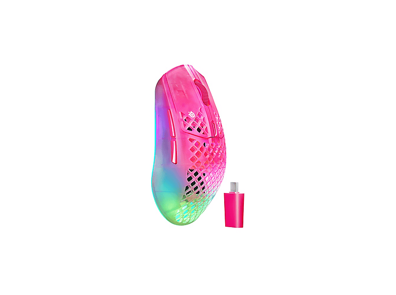 STEELSERIES Aerox 3 Wireless Gen 2 Gaming Mouse Magenta Haze
