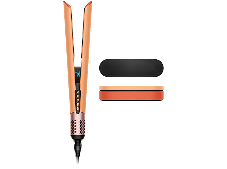 Dyson 254754-01 Airstrait™ Haarglätter (Keramik, Temperaturstufen: 3 und 2 Styling-Modi (Nass- und Trocken), Ceramic Apricot / Topaz)