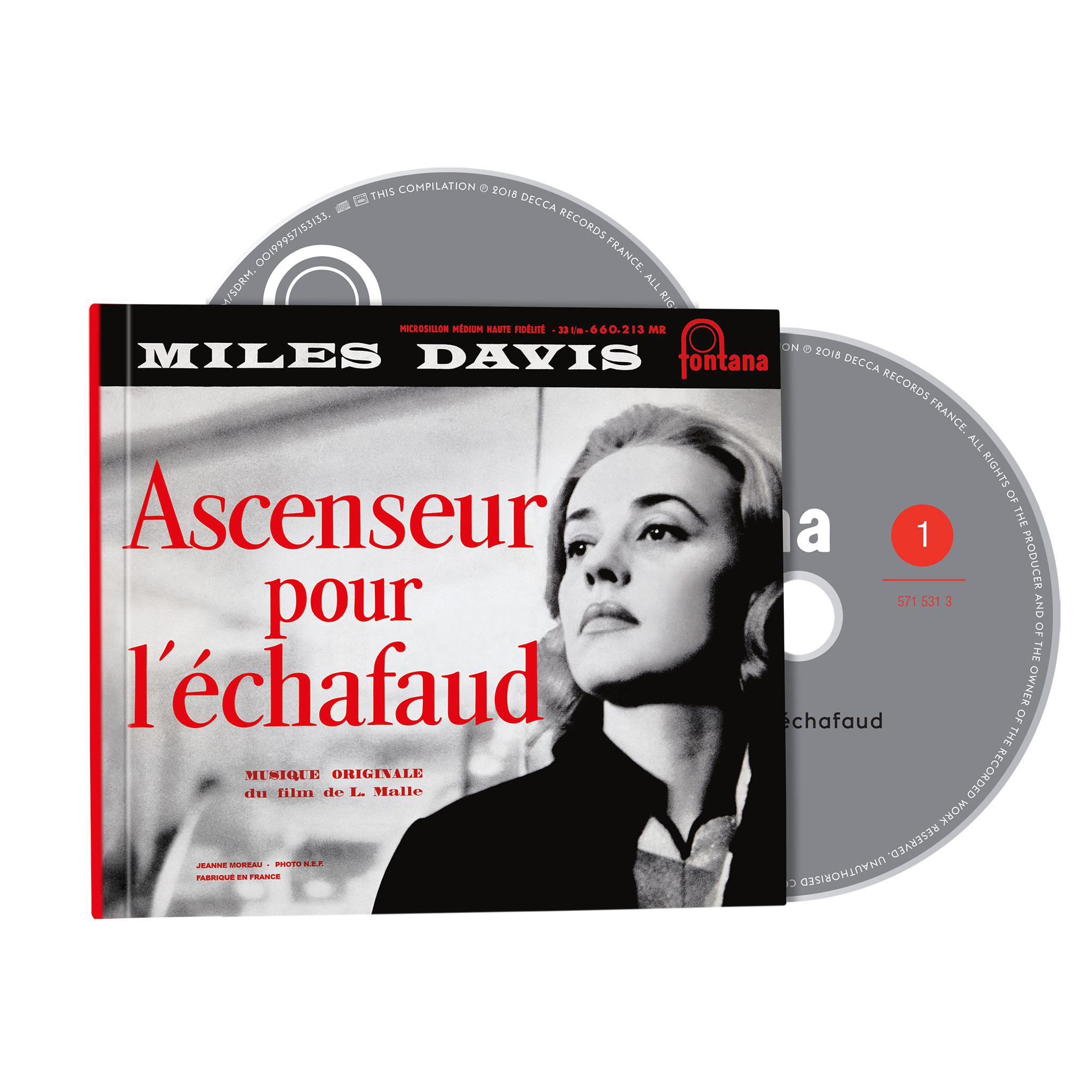Cover von Miles Davis' Ascenseur pour l'échafaud mit Jeanne Moreau.