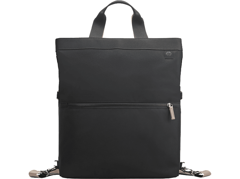Mochila para portátil - Hp 9C2H0AA, 18 l, Para portátiles de 14", convertible, Tecnología bloqueo RFID, Negro