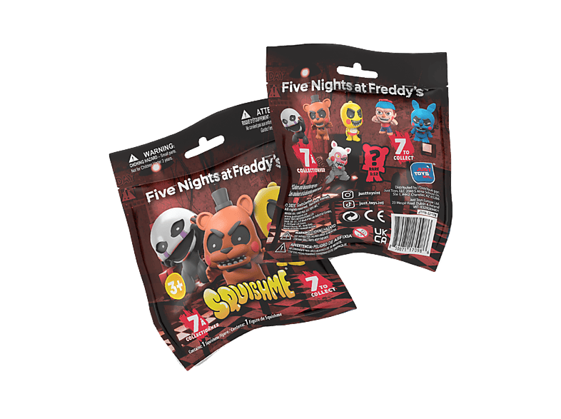 Figura - Magicbox Five Nights at Freddy’s™ Squishme S2, Aroma a fresa, Producto anti-estrés, Bolsa sorpresa