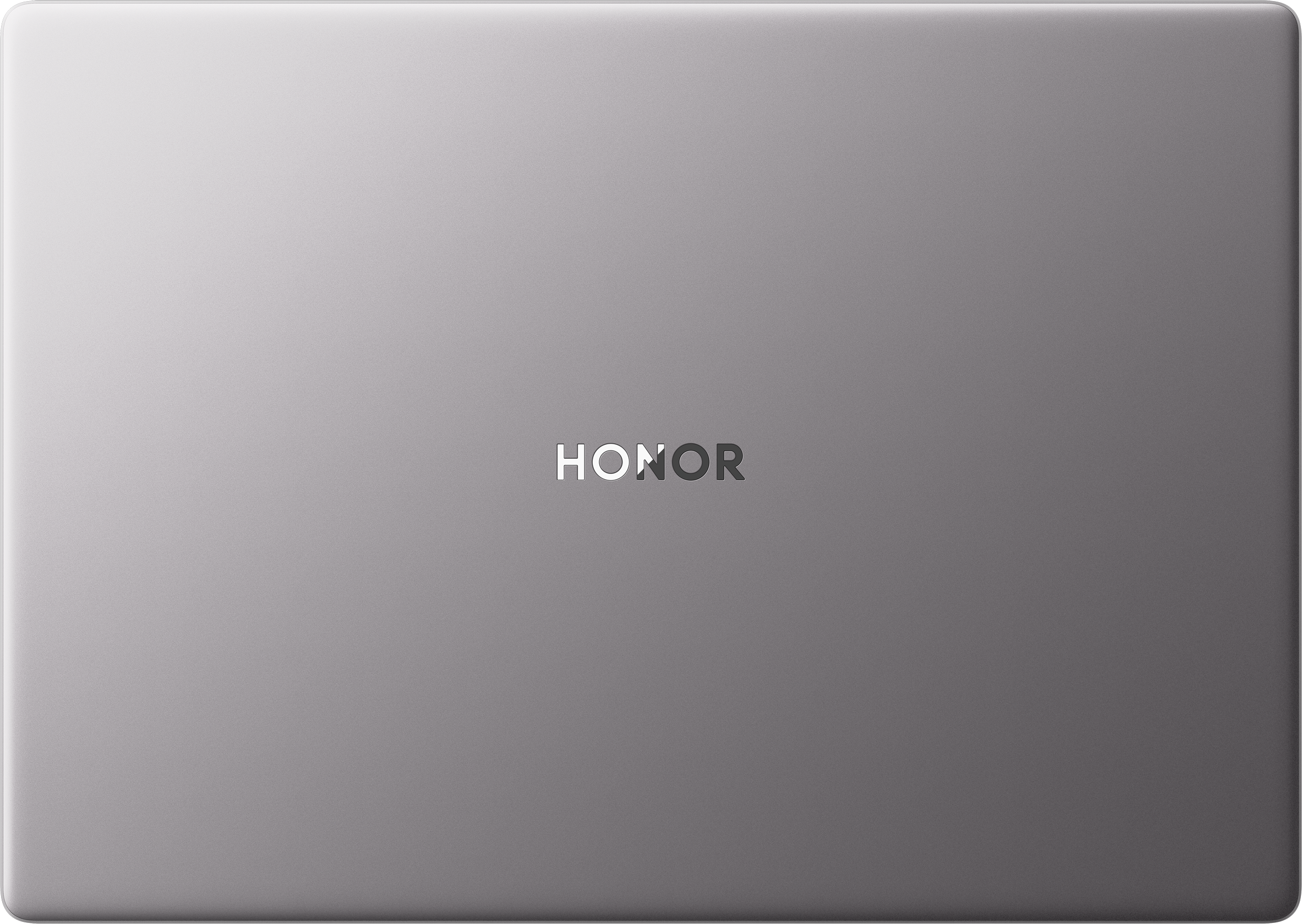 Szürke Honor laptop logóval a közepén.