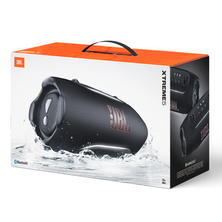JBL Xtreme 5 hangszóró dobozban vízcseppekkel