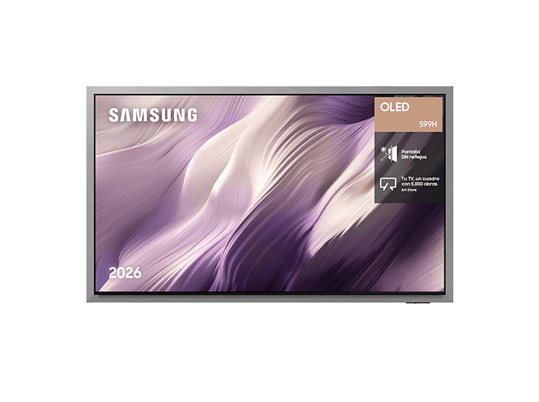 TV OLED 55" - Samsung TQ55S99HATXXC, 4K, NQ4 AI Gen3 Processor, Smart TV, Tecnología Sin Reflejos, Full AI, Negro
