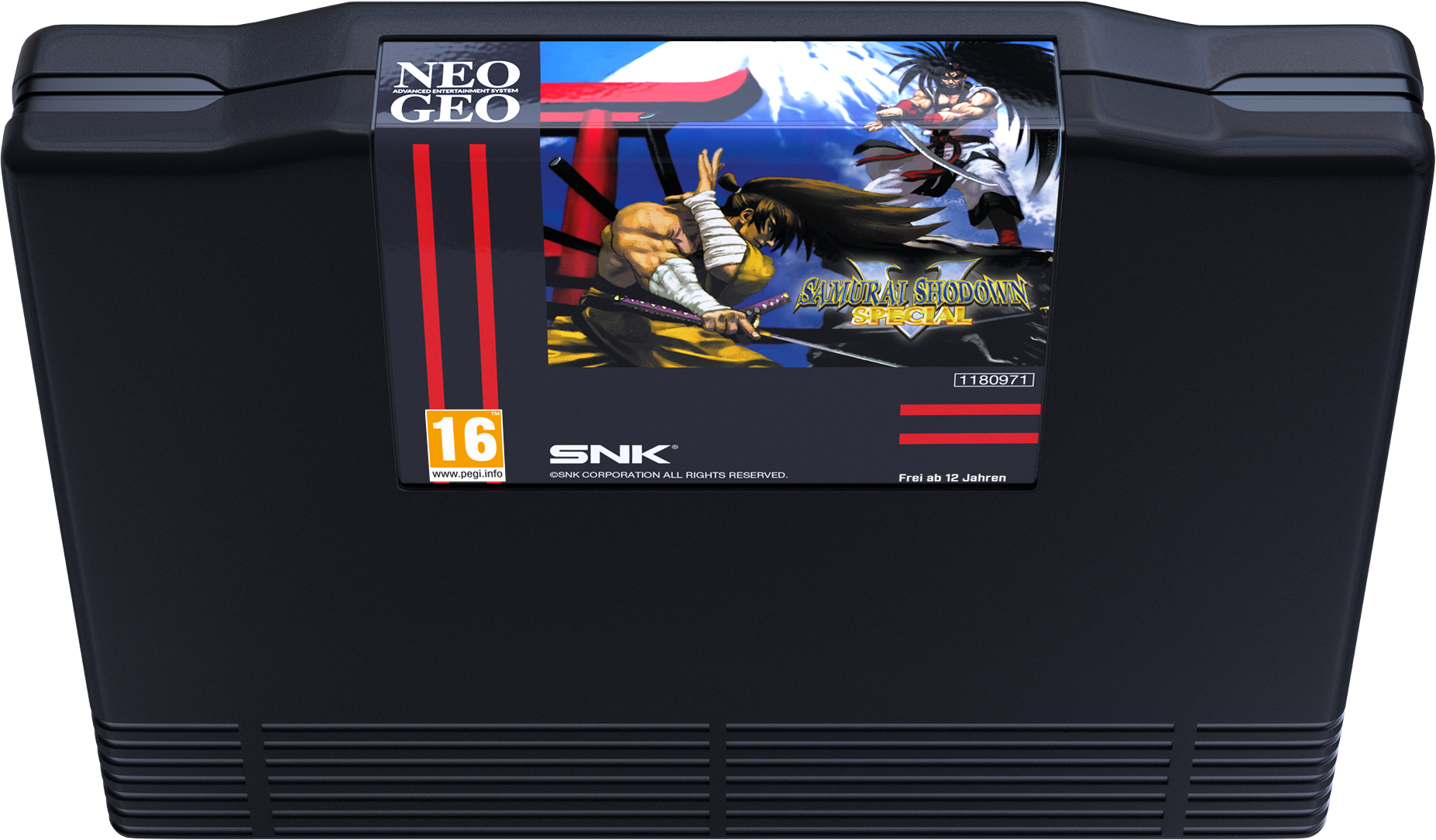 Cartouche Neo Geo avec art de couverture Samurai Shodown Special, 16 ans.