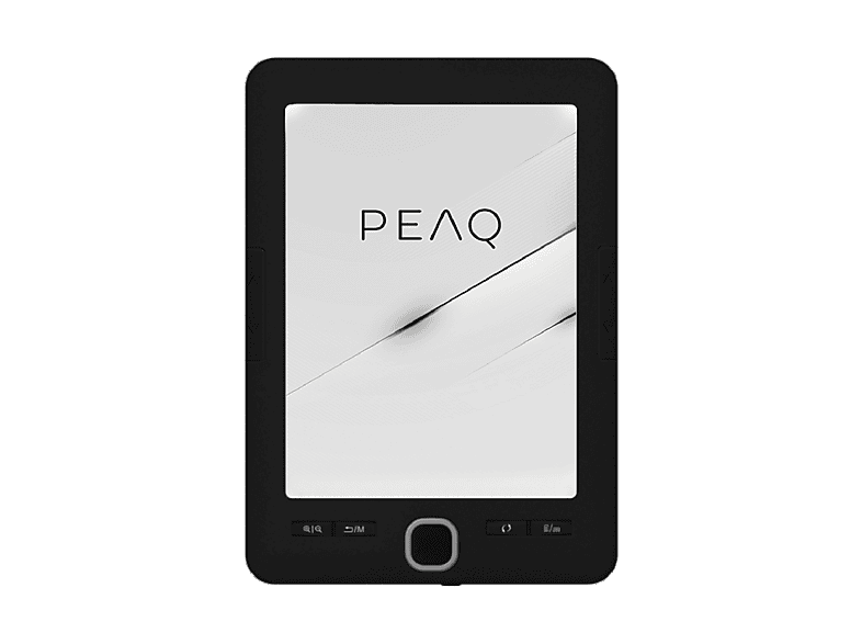 eBook - PEAQ Basic, 6", 4GB, 1024x758 pixels, 16 Niveles de Gris, Incluye Funda Protectora, Negro