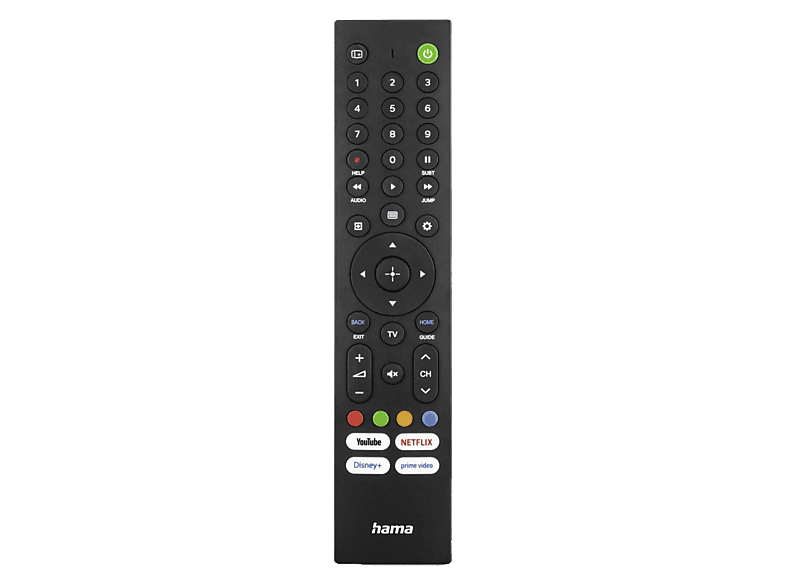 Mando a distancia - Hama 00221066, Para Televisores Sony IR, Infarrojo, Capacidad de aprendizaje, 4 botones aplicaciones, Negro