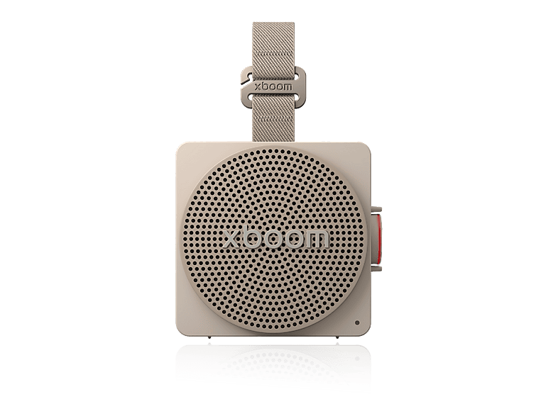 Altavoz inalámbrico – LG XBOOM Mini, 5 W, Bluetooth, Autonomía 10 h, Resistencia agua IP67, Conexión Auracast, Gris