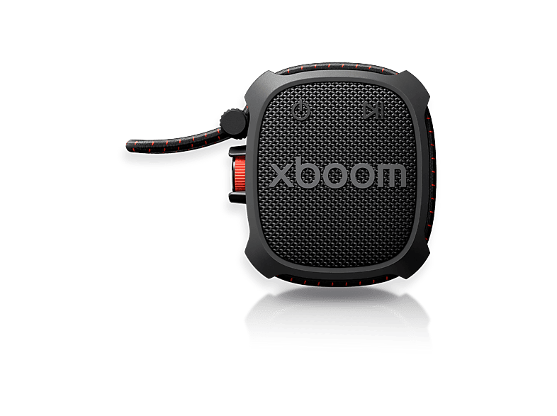 Altavoz inalámbrico - LG X BOOM ROCK , 6 W, Bluetooth, Autonomía 10h, Resistencia agua IP67, Conexión Auracast, Negro