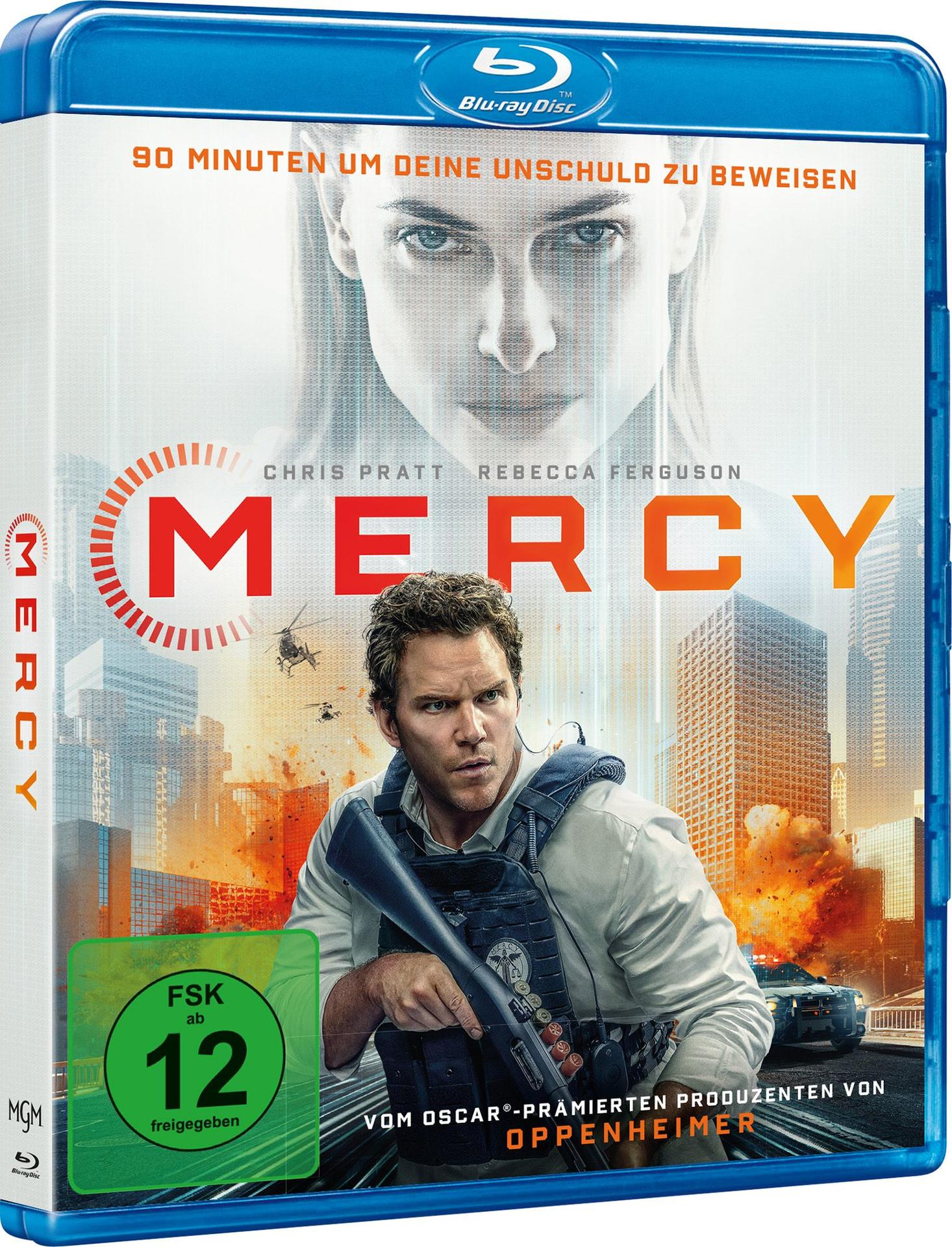 Action-Filmcover mit Chris Pratt, Explosionen, Helikoptern und Stadtbild.
