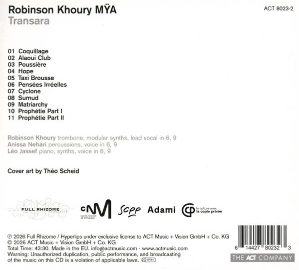 Albumtitel, Trackliste, Künstler und Cover-Artwork-Informationen auf weißem Hintergrund.