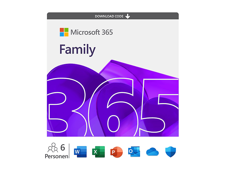 Microsoft 365 Family 2025 (6 Personen) - Multiplattform [Deutsch]
