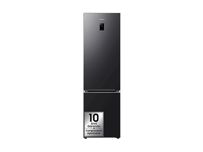 FRIGORIFERO COMBINATO SAMSUNG RB38C776CB1/EF, Capacità netta totale 390 l, Rumorosità: 35 dB(A), LAN wireless, 4 ripiani, Dimensioni: L 59,5 cm A 203 P 65,8 cm, Antracite, Classe C