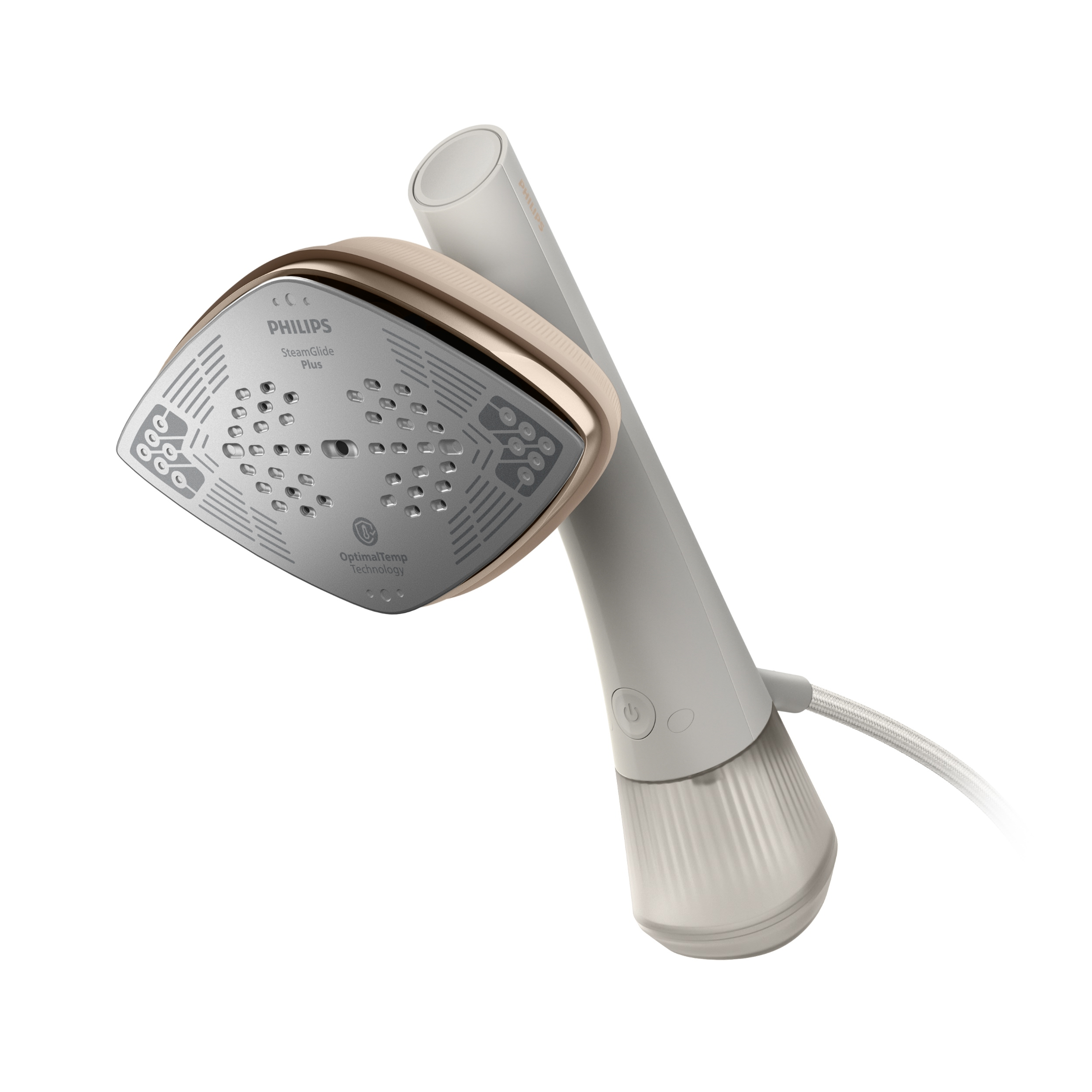 Ein Philips SteamGlide Plus Bügeleisen mit OptimalTemp Technologie.