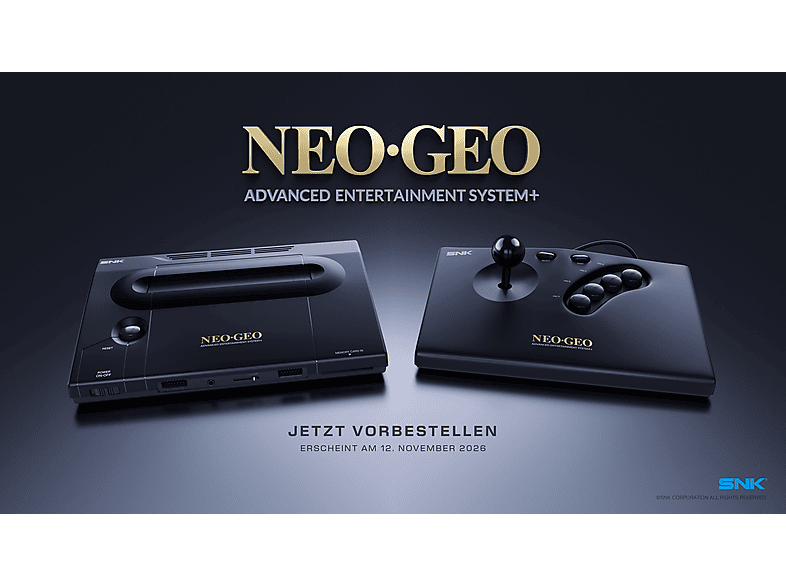 Neo Geo Aes+ schwarz; Videospielkonsole