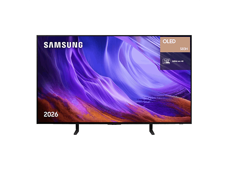 TV OLED 48" - Samsung TQ48S83HAEXXC, 4K, NQ4 AI Gen2 Processor, Smart TV, Tecnología Sin Reflejos, Full AI, Negro
