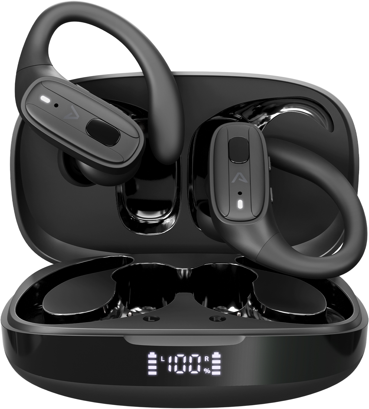 LAMAX AirCore1 TWS vezeték nélküli sport fülhallgató, fekete (8596687005008)