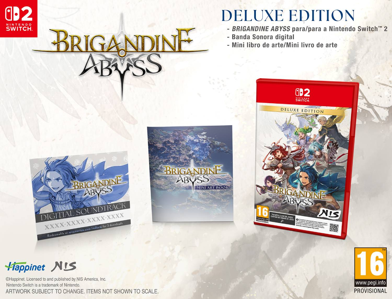 Brigandine: The Legend of Runersia Edición Deluxe para Nintendo Switch, con juego, banda sonora y libro de arte.