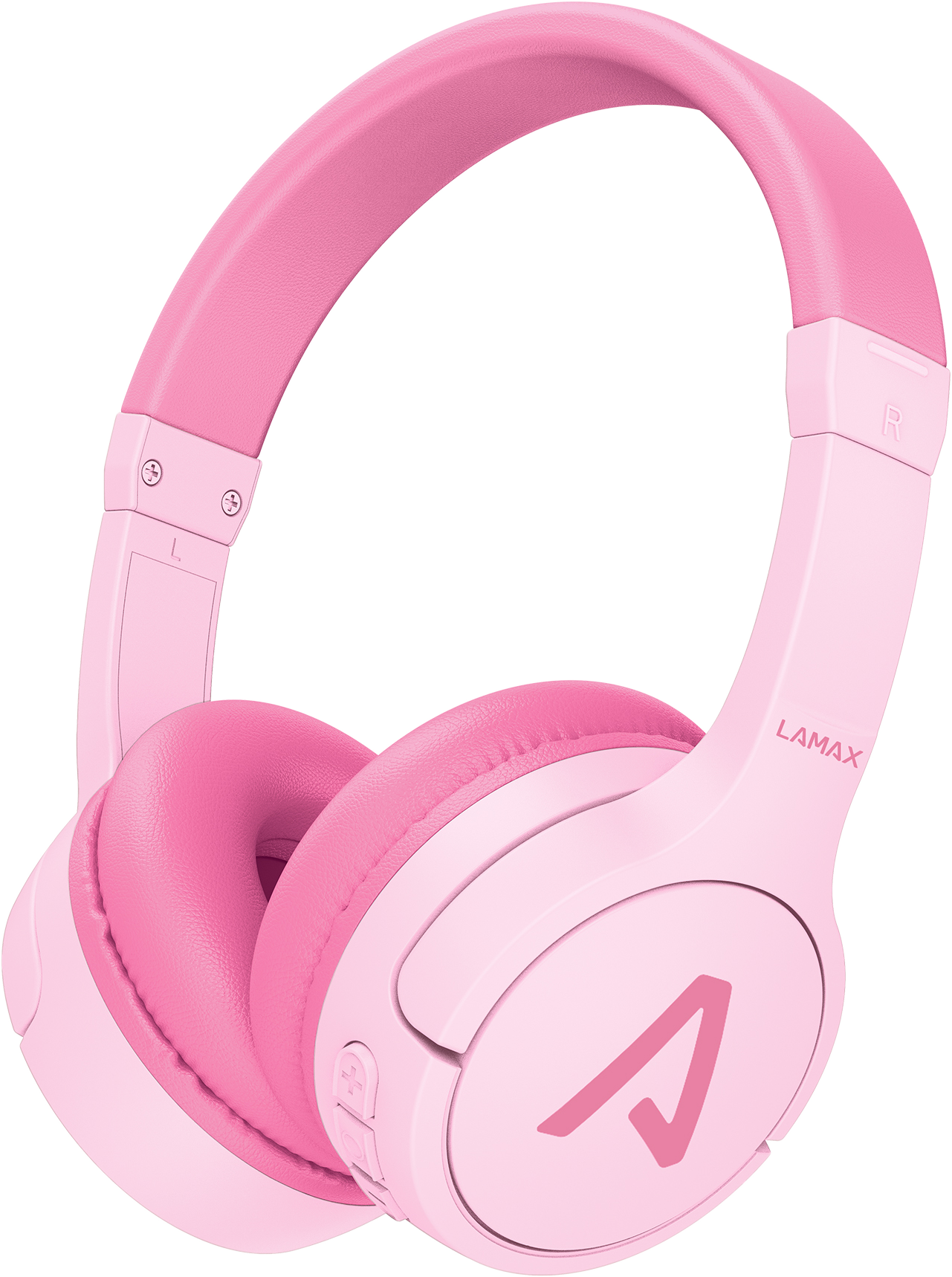 LAMAX BaseKid1 Gyerek Bluetooth fejhallgató, rózsaszín (LXOHMBAKI01PA)