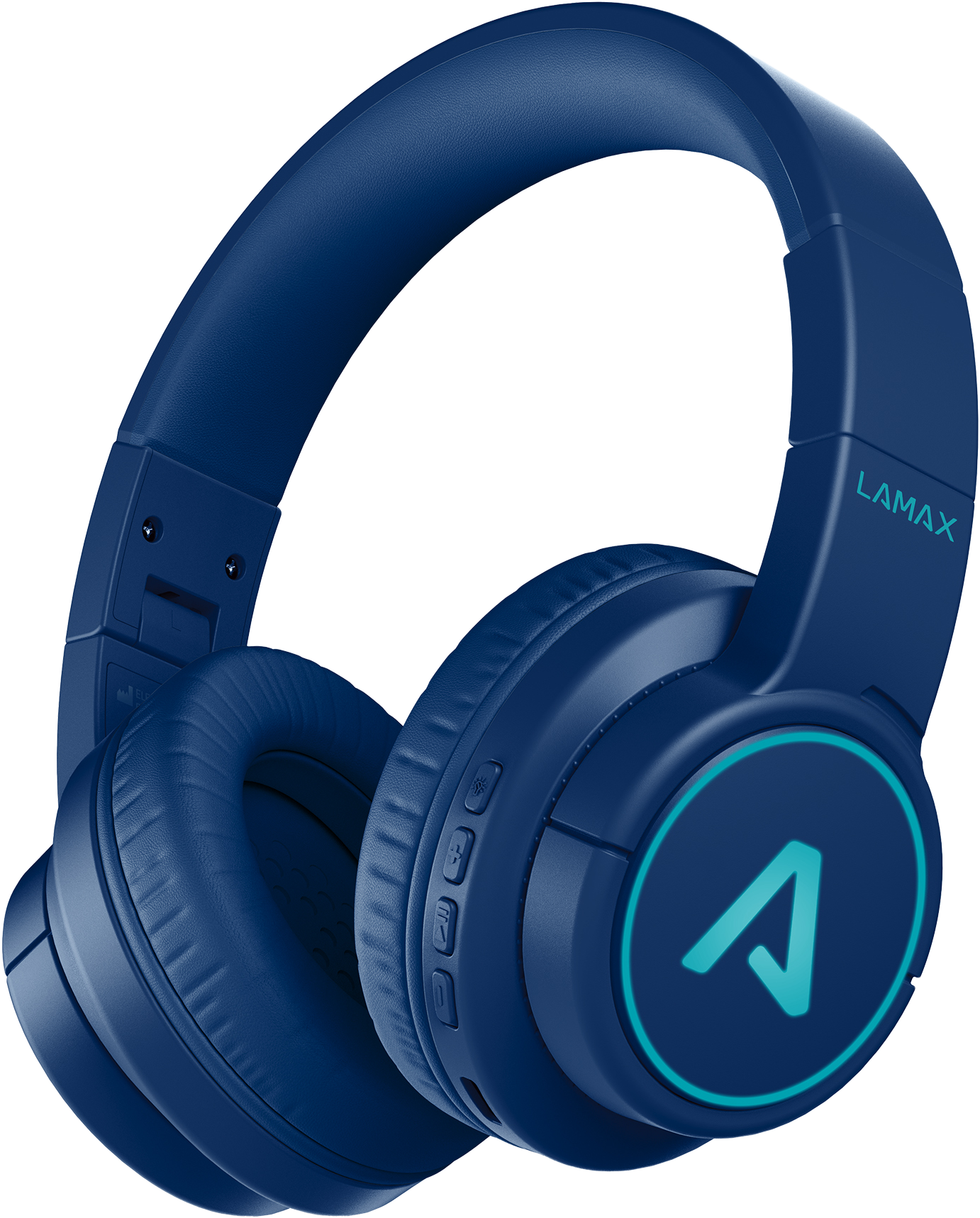 LAMAX GlowKid1 Gyerek Bluetooth fejhallgató, kék (8595724902928)