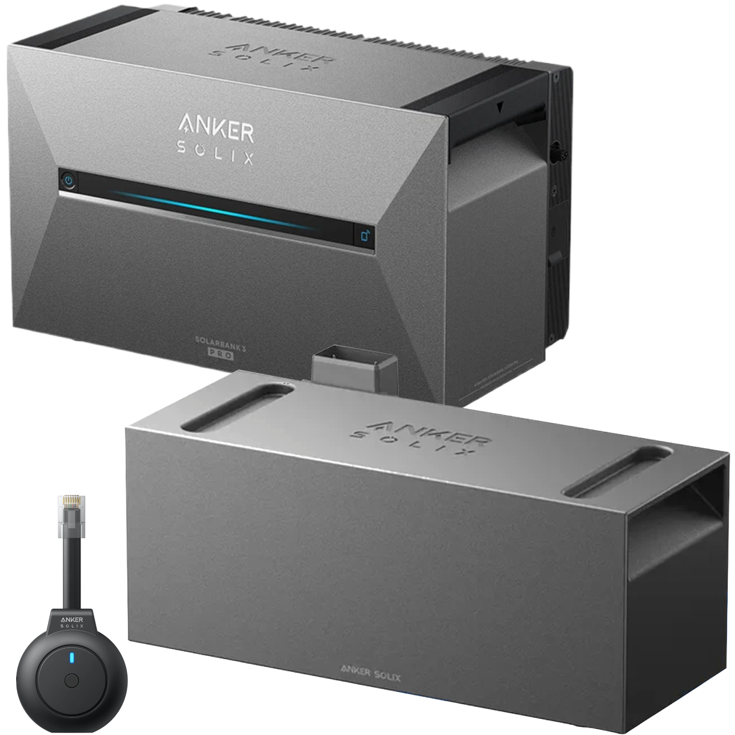 Anker Solix 2 Solarbanks 3 E2700 Pro + Bp2700 Expansion Battery Powerbank P1 Meter Emobility Bundle
