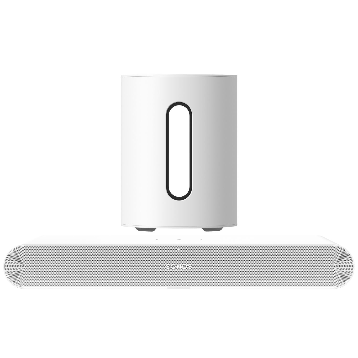 Sonos Ray Soundbar + Sub Mini Subwoofer Wit Audio Bundle