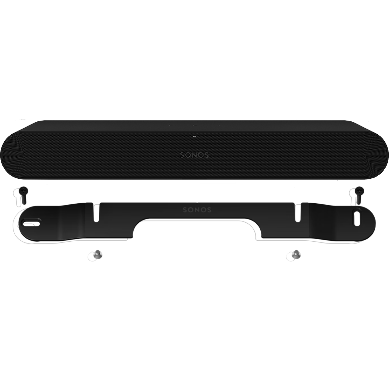 Sonos Ray Soundbar + Muurbeugel Zwart Audio Bundle