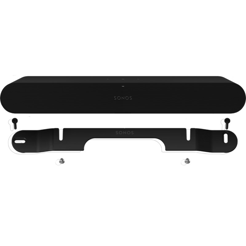 Sonos Ray Soundbar + Muurbeugel Zwart Audio Bundle