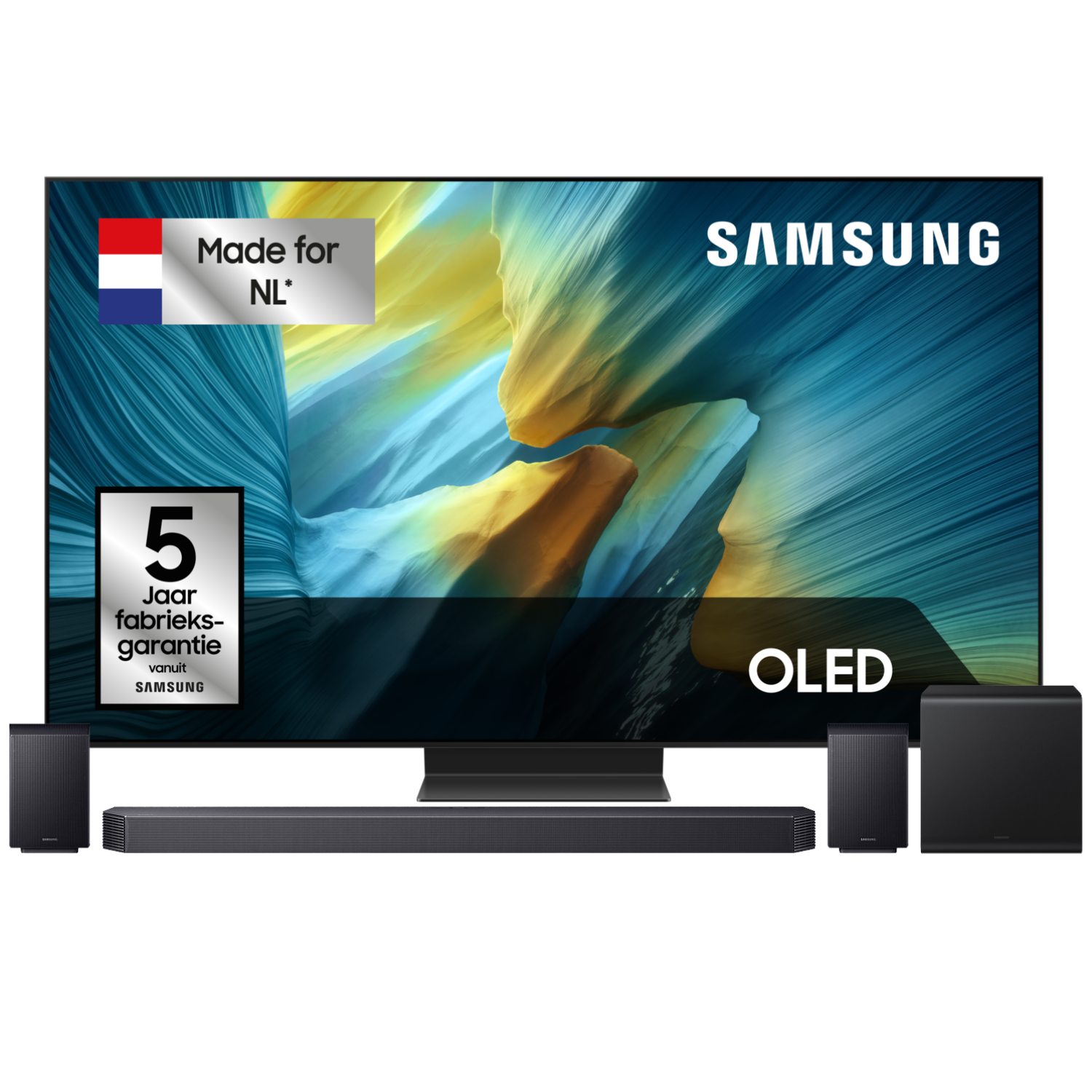 Samsung S95f Oled 4k Tv 55" (2025) + Samsung Q-series Hw-q930f/xn Soundbar Tv-bundel