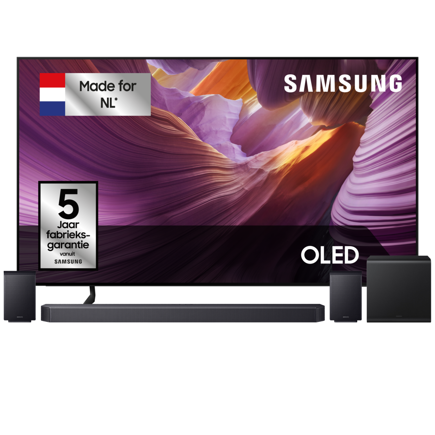 Samsung S85f Oled 4k Tv 65" (2025) + Samsung Q-series Hw-q930f/xn Soundbar Tv-bundel