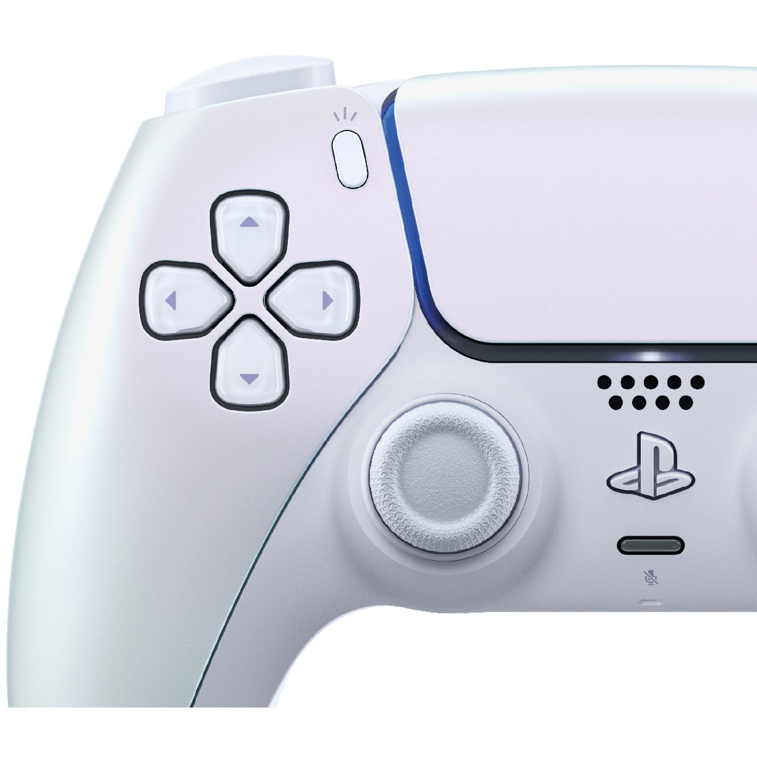 White game controller with D-pad, buttons, and joystick.