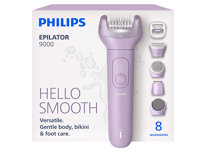 Philips Bre728/05 Islak ve Kuru Epilatör Mor
