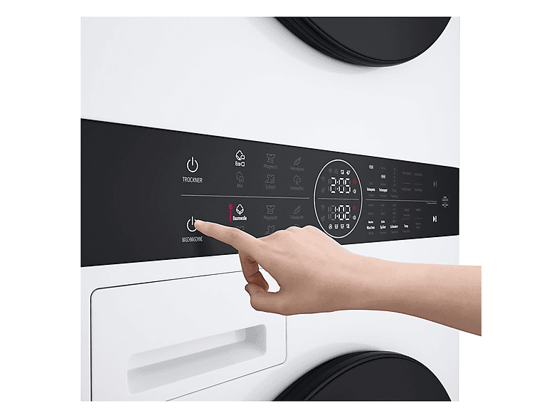 LG Electronics WT1210WWF WashTower Wasch/Trocken-Säule (12 kg / 10 kg, 1350 U/Min., freistehend, White) — Foto 5 von 5