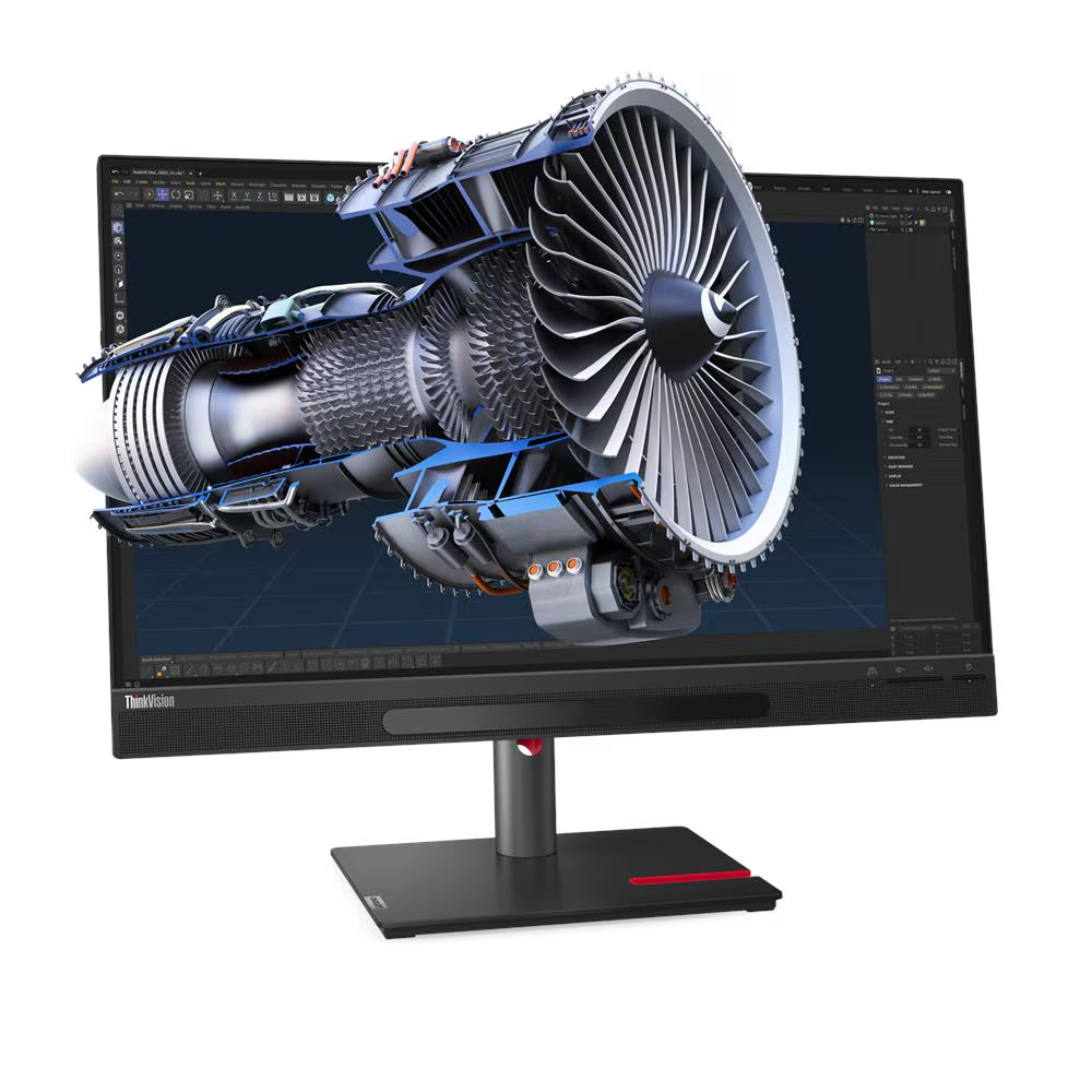 Sugárhajtómű-modell látható egy számítógép monitoron.