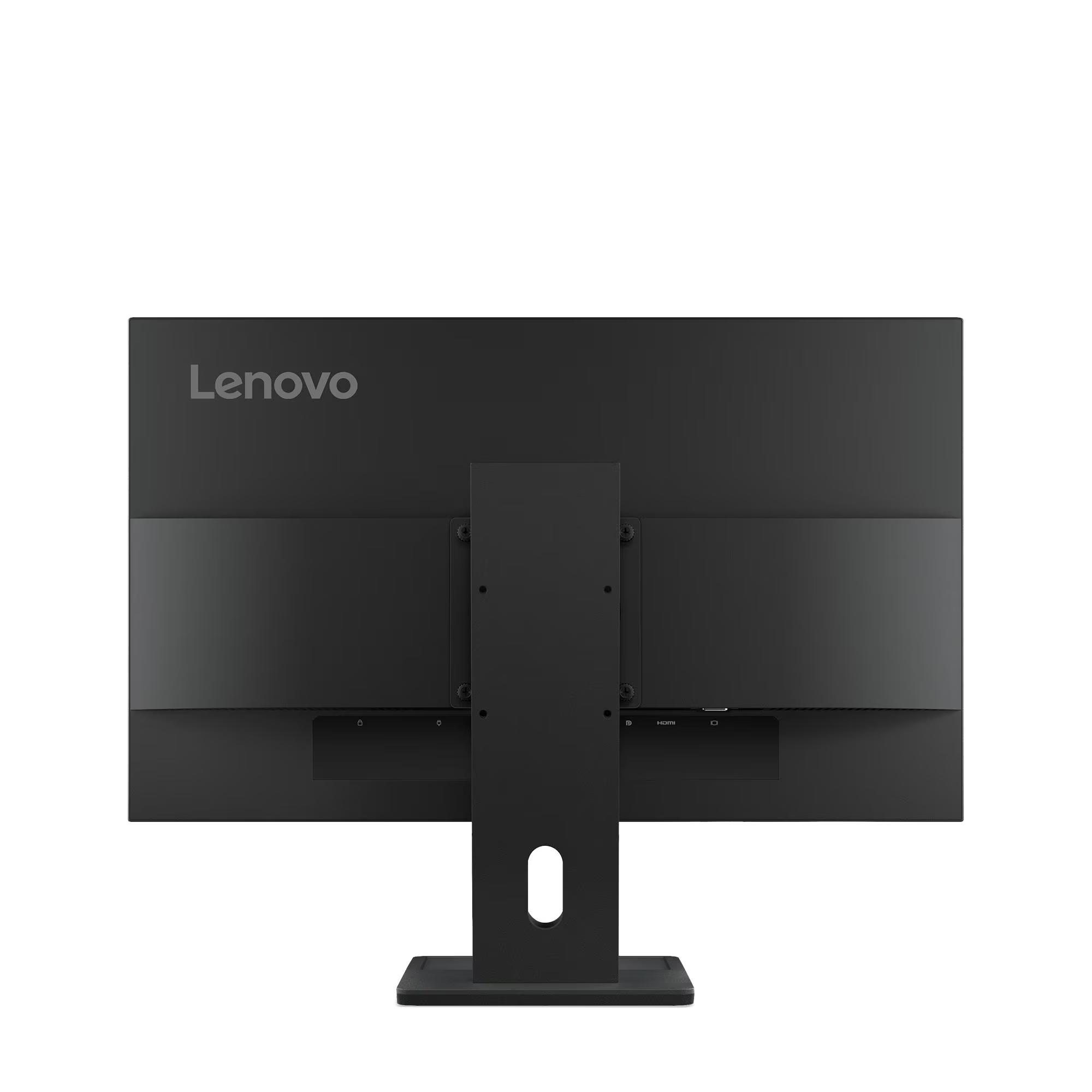 Fekete Lenovo monitor hátulnézete HDMI porttal.