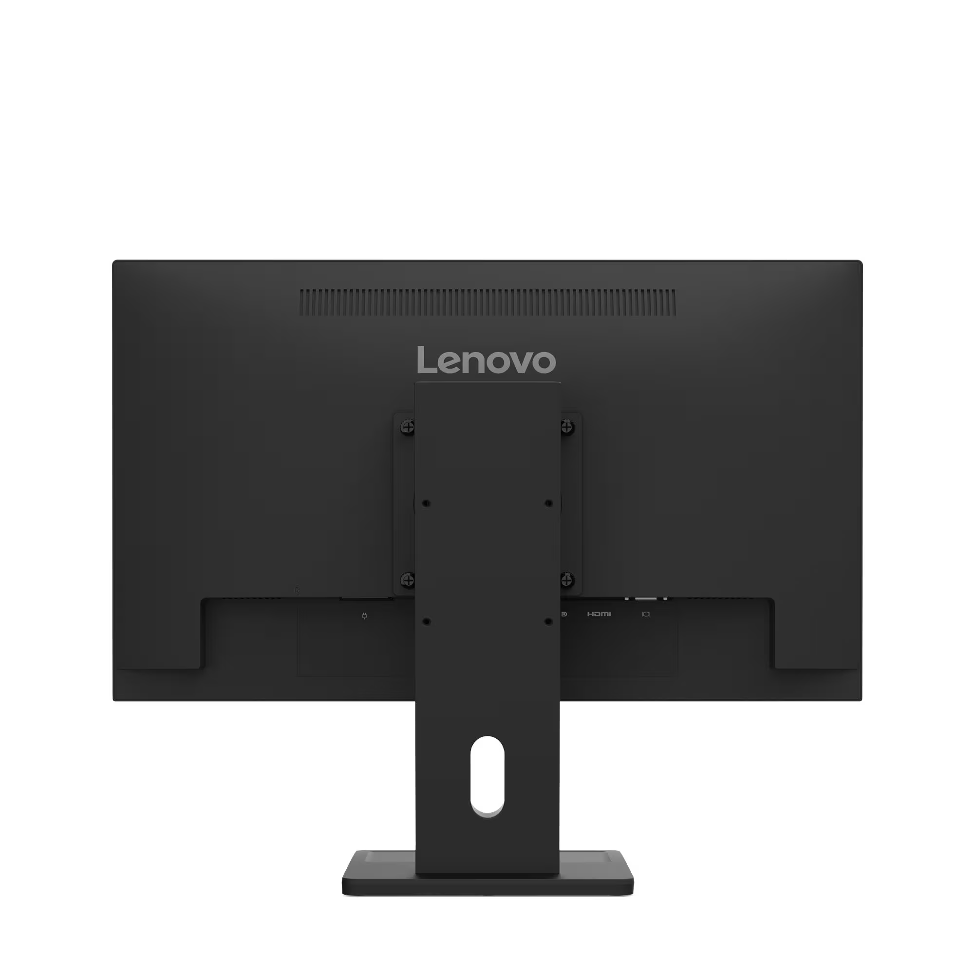 Fekete Lenovo monitor hátulnézete HDMI porttal.