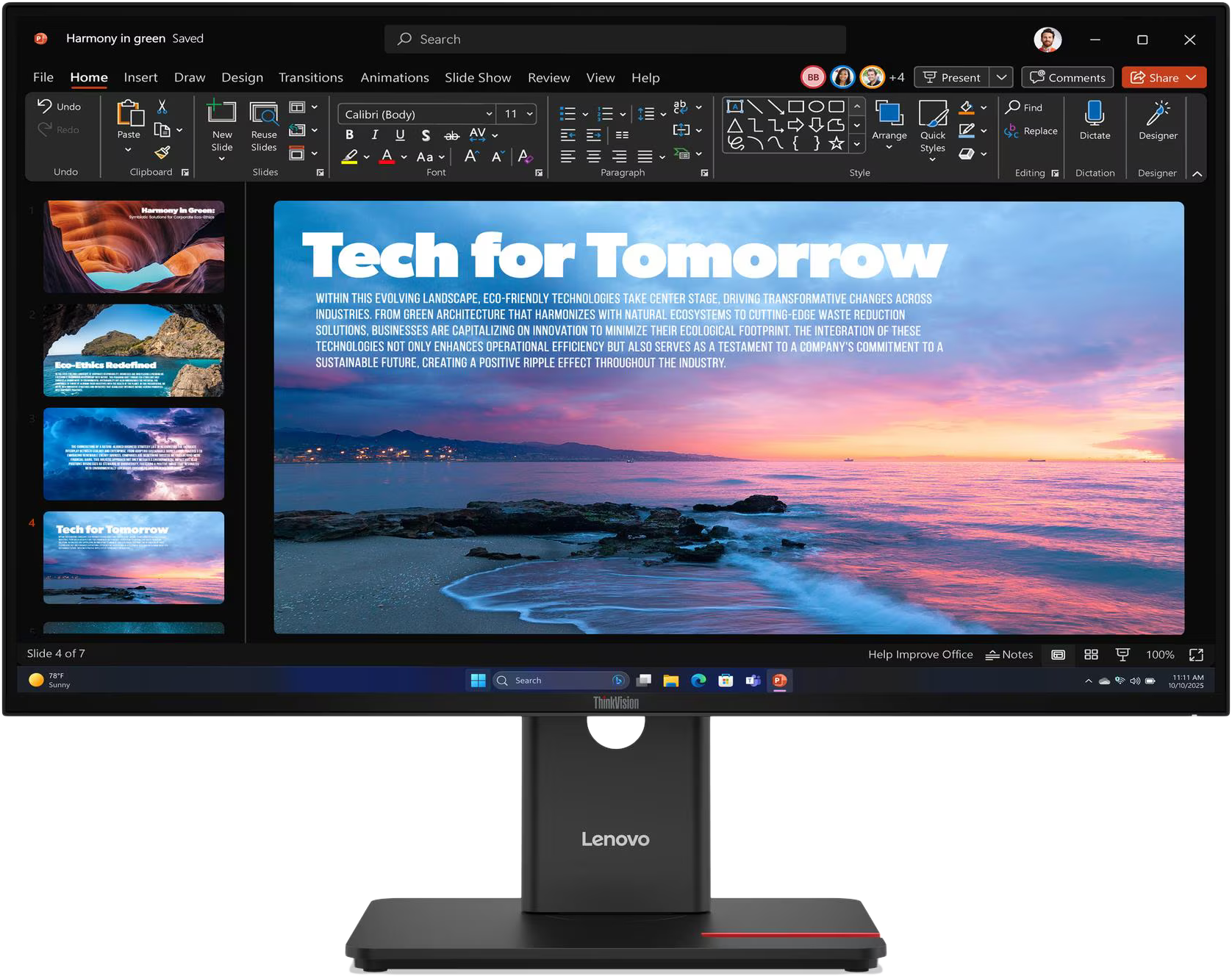 LENOVO ThinkVision T27QD-40 27" Sík QHD 120 Hz 16:9 IPS LED Monitor