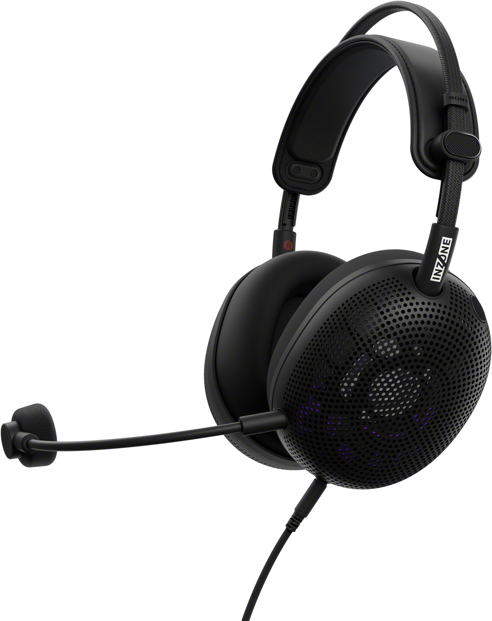SONY INZONE H6 Air nyitott kialakítású vezetékes gaming fejhallgató mikrofonnal, jack, fekete (MDRG600B.CE7)